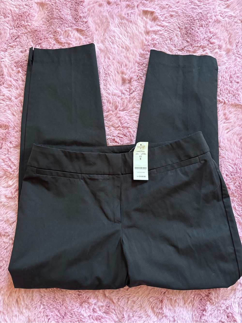 Bebe black straight leg dress pants